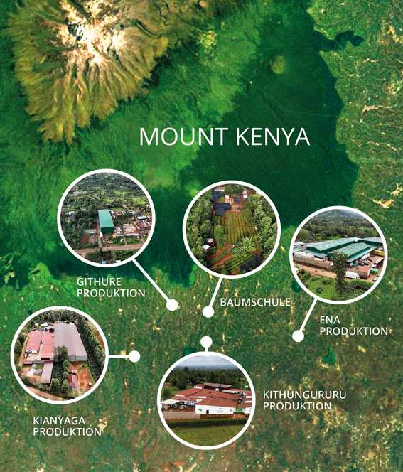 LIMBUA Produktionsstandorte auf Karte