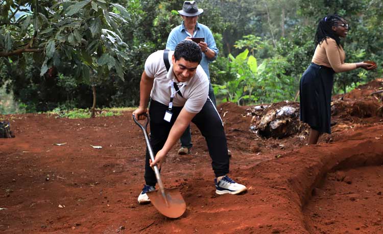 Hands-on work played an important role throughout the five days of training
