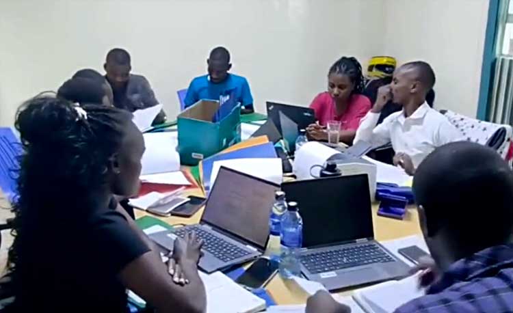 Organic certification documentation LIMBUA team working on organic certification documentation