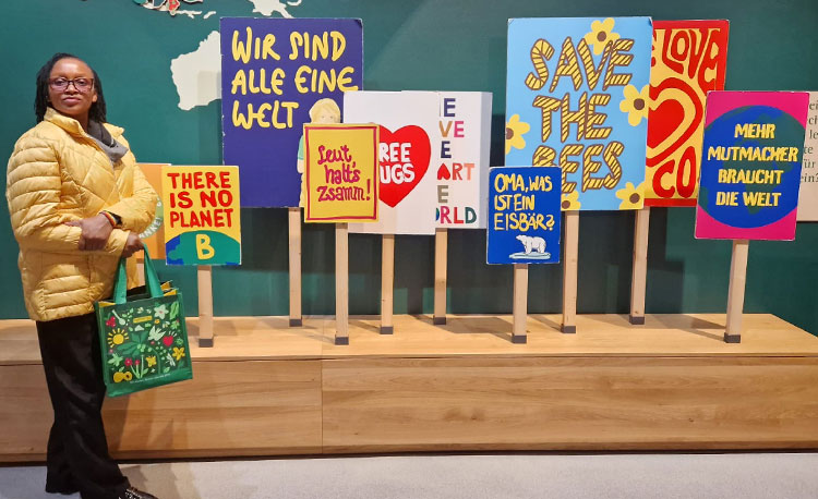 Abigail Birech im Rapunzel Museum mit Einblicken in Werte und Geschichte des Unternehmens