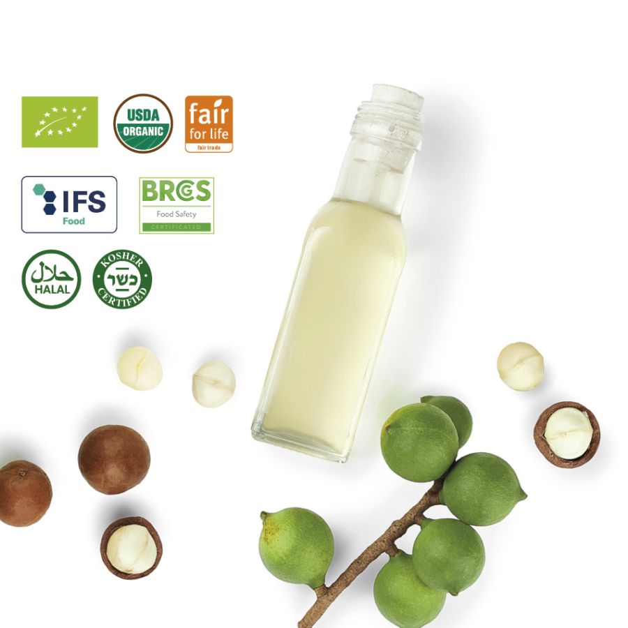 Biologisches Macadamia Öl im Großgebinde