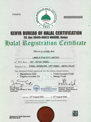 Limbua Halal Certificate