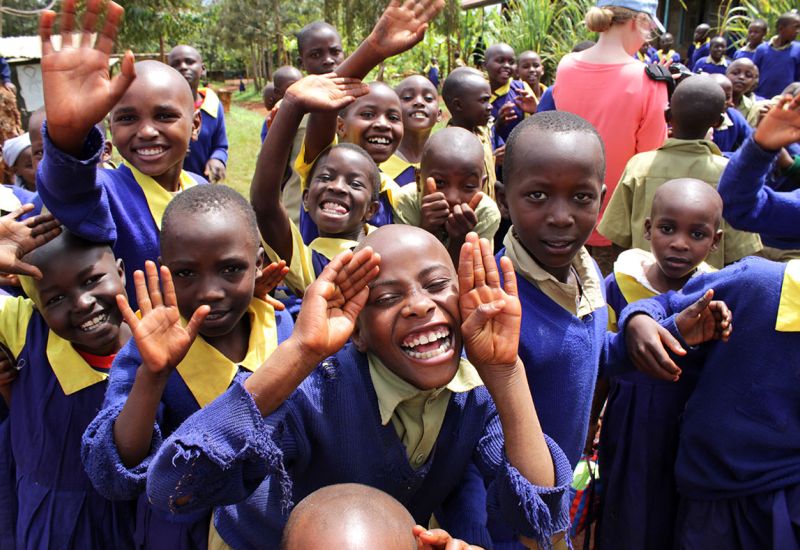 Schulkinder Kenia